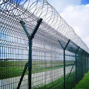 边境线y型隔离栅护栏网湖北龙泰百川栅栏工程主营产品:金属